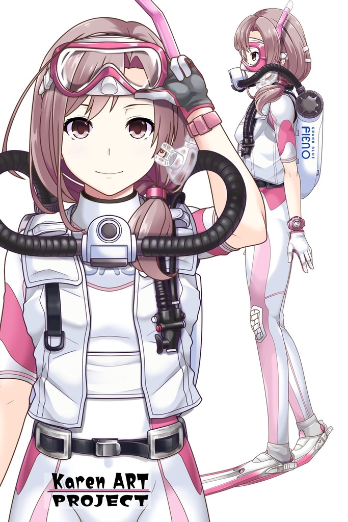 カレンちゃんとスキューバーダイビング(簡易型リブリーザー FIENO編 Part1)