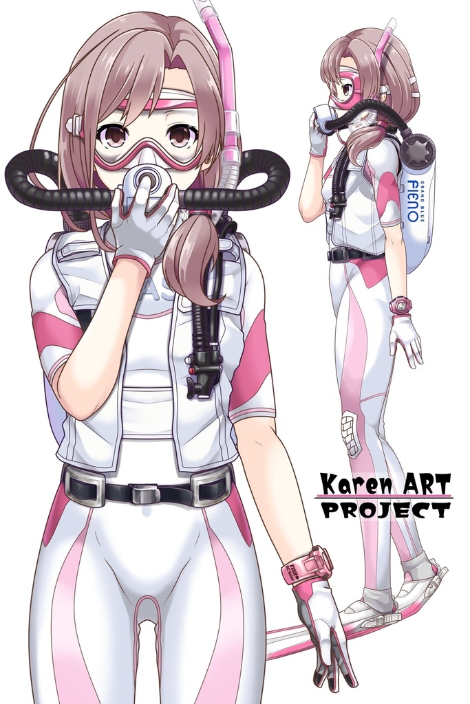 カレンちゃんとスキューバーダイビング(簡易型リブリーザー FIENO編 Part1)