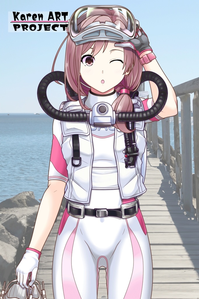 カレンちゃんとスキューバーダイビング(簡易型リブリーザー FIENO編 Part2)