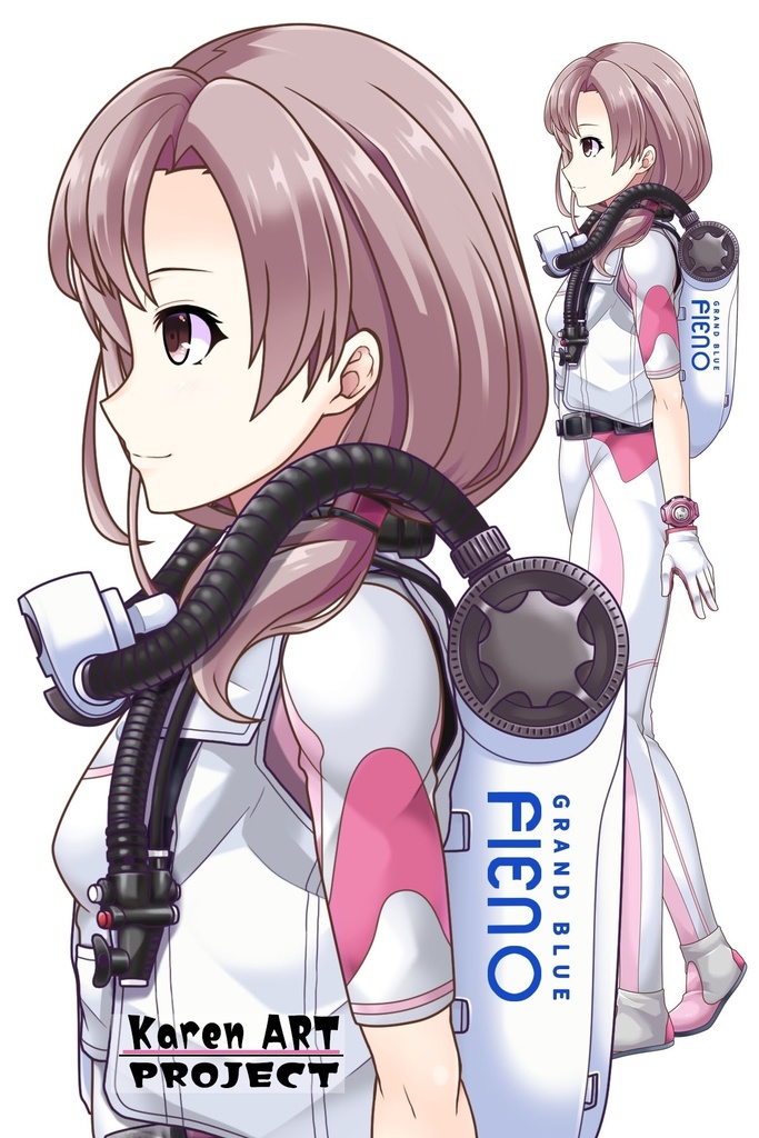 カレンちゃんとスキューバーダイビング(簡易型リブリーザー FIENO編 Part2)