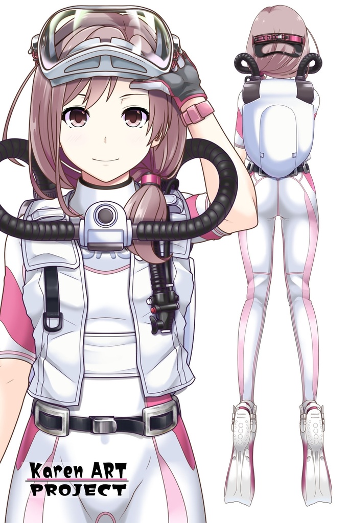 カレンちゃんとスキューバーダイビング(簡易型リブリーザー FIENO編 Part2)