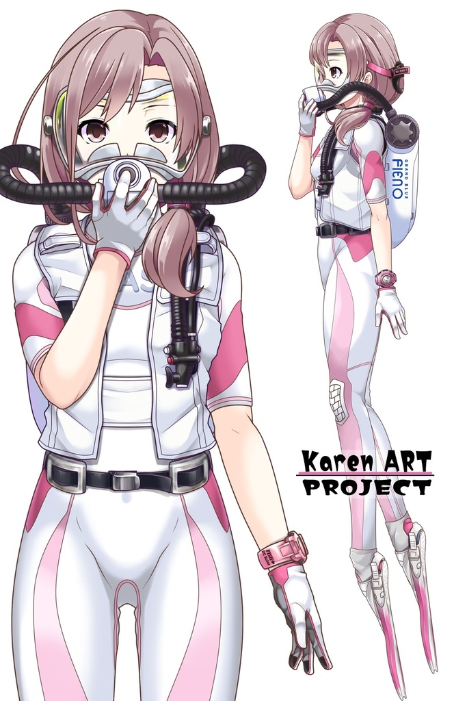 カレンちゃんとスキューバーダイビング(簡易型リブリーザー FIENO編 Part2)