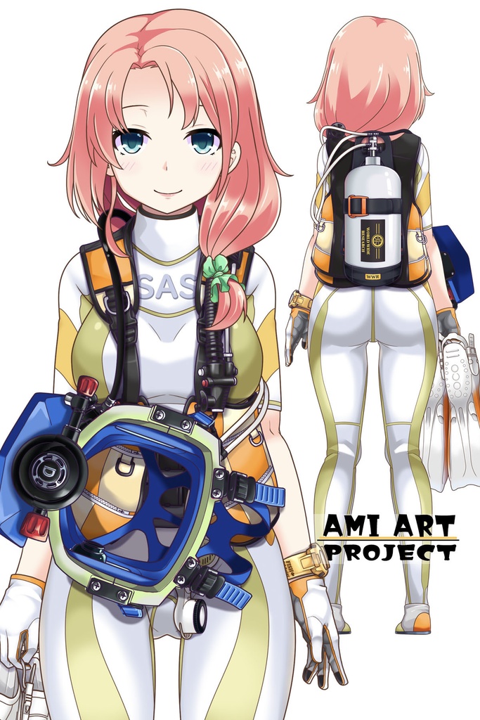 亜美ちゃんとスキューバーダイビング(フルフェイスマスク型装備編 Part2)