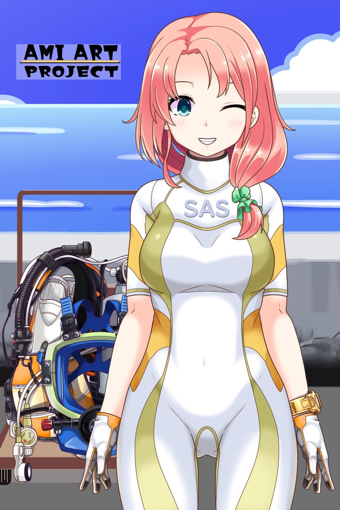 亜美ちゃんとスキューバーダイビング(フルフェイスマスク型装備編 Part2)