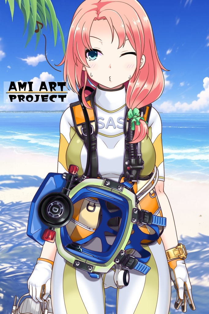 亜美ちゃんとスキューバーダイビング(フルフェイスマスク型装備編 Part2)