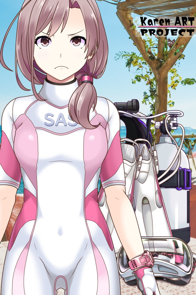 カレンちゃんとスキューバーダイビング(ワイドビューマスク編)