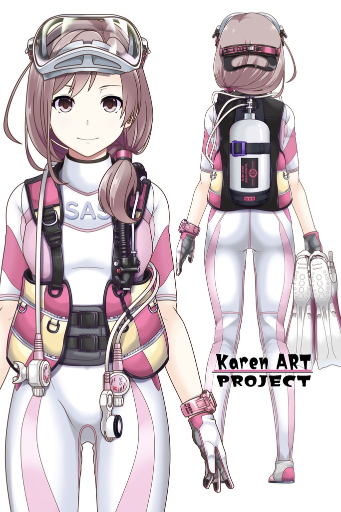 カレンちゃんとスキューバーダイビング(ワイドビューマスク編)