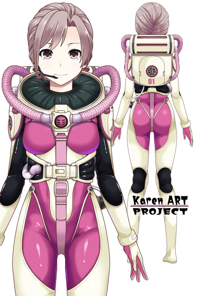 カレンちゃんとスキューバーダイビング(近未来ドーム型ヘルメット装備編)