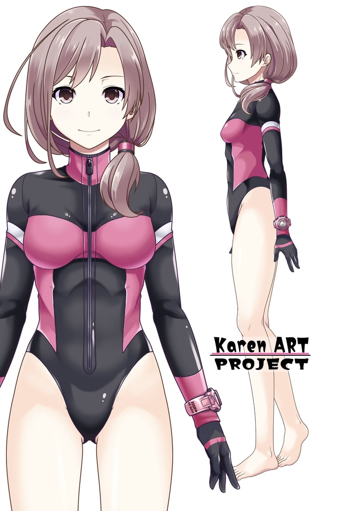 カレンちゃんとスキューバーダイビング(ブラックコーディネーション装備編)