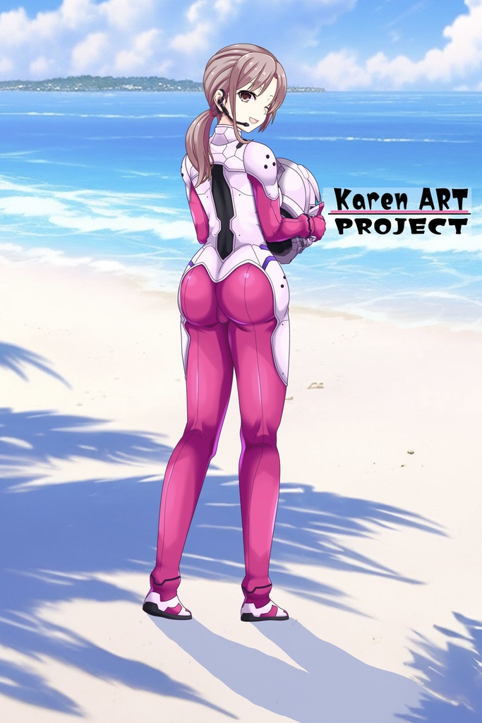 カレンちゃんとスキューバーダイビング(近未来型装備・背面アングル編)