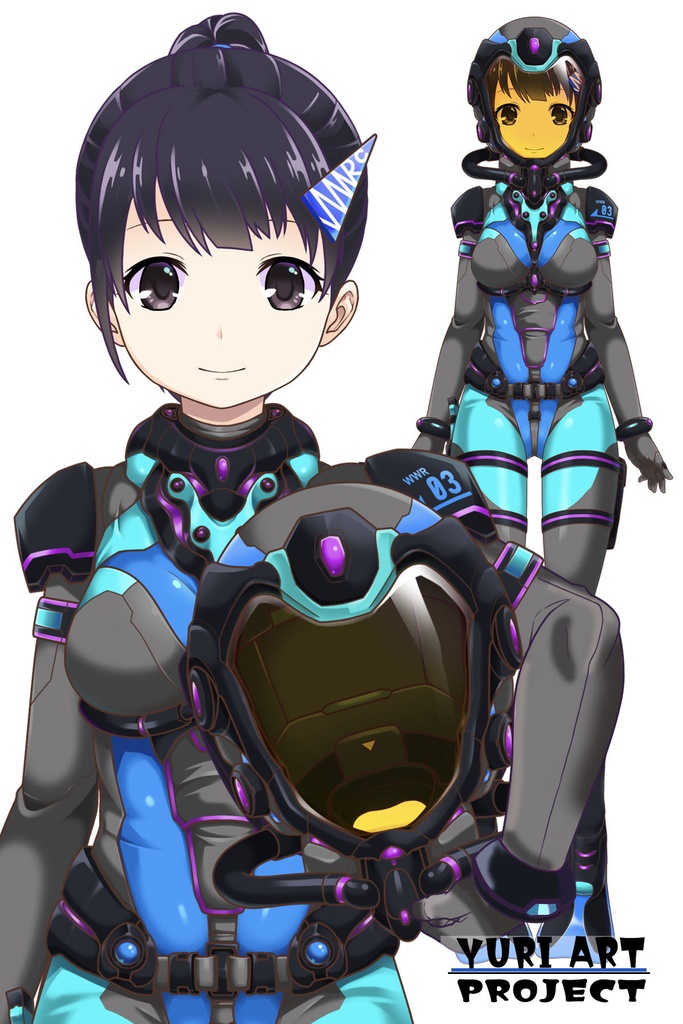 ゆりちゃんとスキューバーダイビング(近未来ヘルメット型装備編)