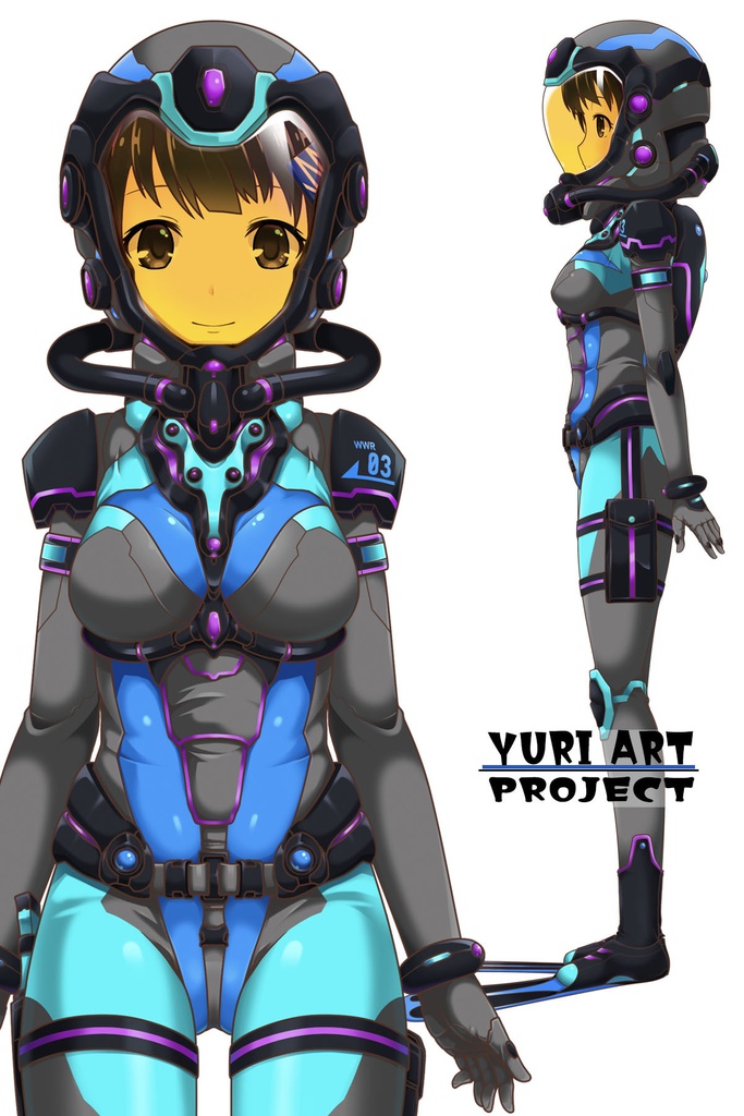 ゆりちゃんとスキューバーダイビング(近未来ヘルメット型装備編)