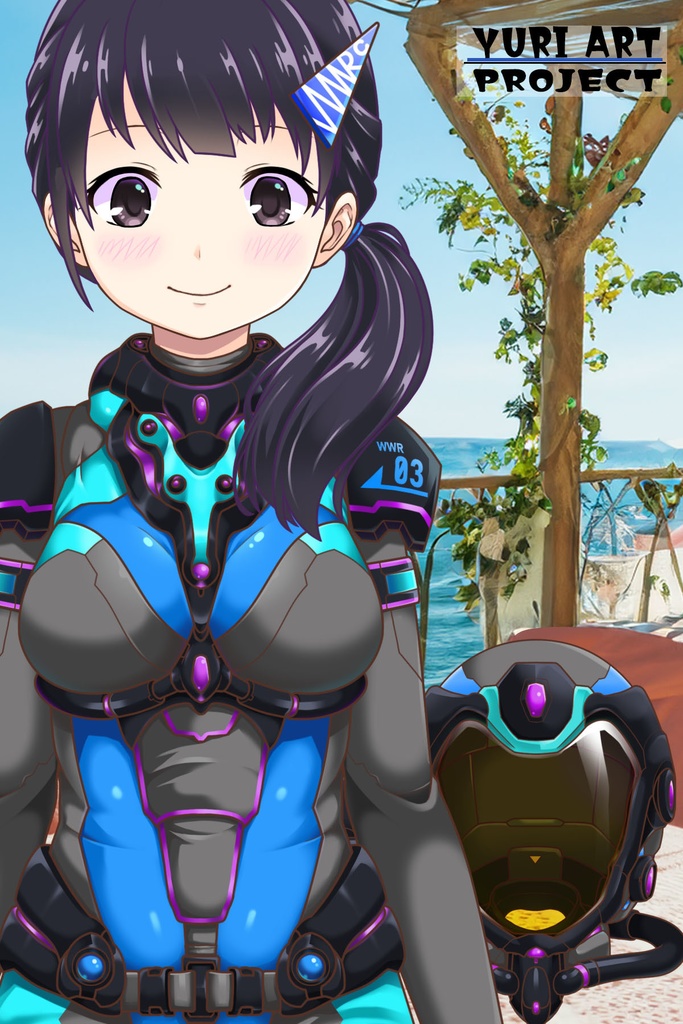 ゆりちゃんとスキューバーダイビング(近未来ヘルメット型装備編)