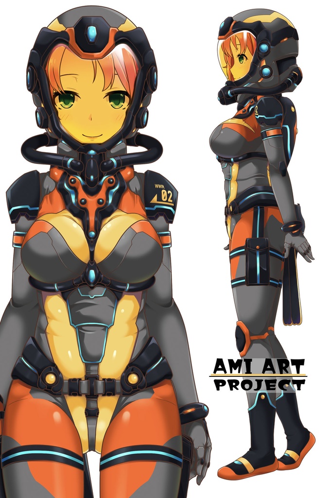 亜美ちゃんとスキューバーダイビング(近未来ヘルメット型装備編)