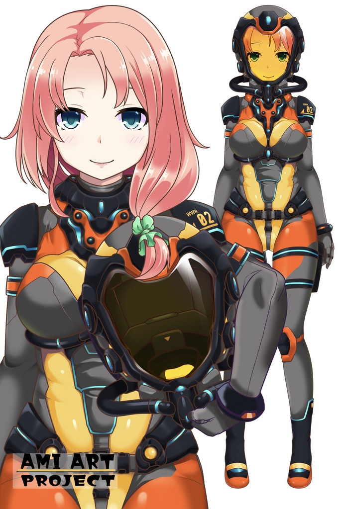 亜美ちゃんとスキューバーダイビング(近未来ヘルメット型装備編)