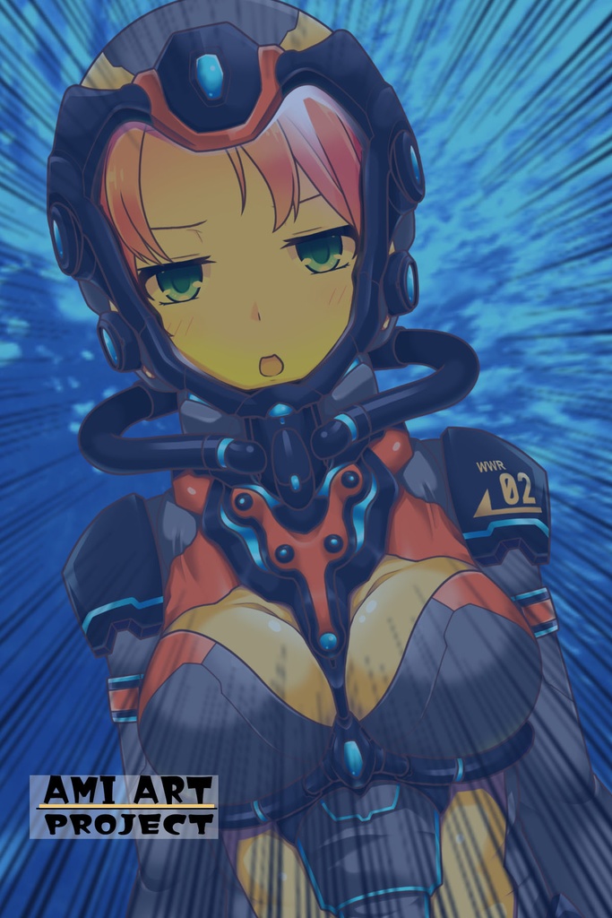 亜美ちゃんとスキューバーダイビング(近未来ヘルメット型装備編)