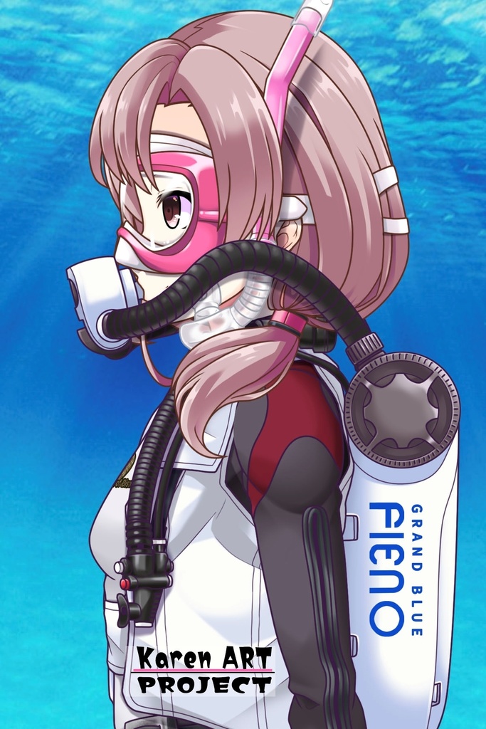 カレンちゃんとスキューバーダイビング(BISMウエットスーツ05)