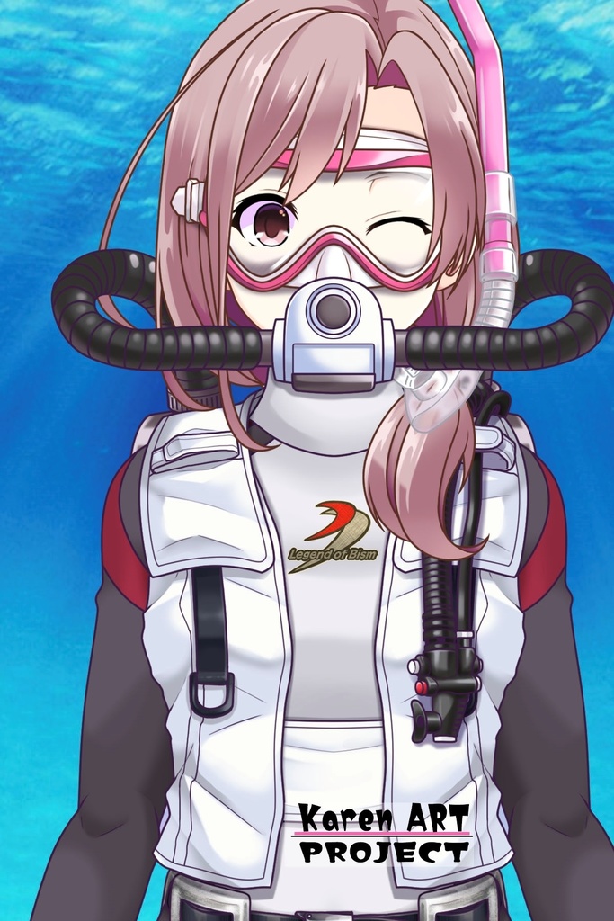 カレンちゃんとスキューバーダイビング(BISMウエットスーツ05)