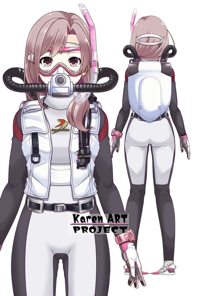 カレンちゃんとスキューバーダイビング(BISMウエットスーツ05)