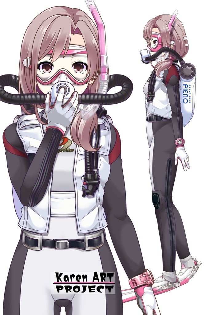 カレンちゃんとスキューバーダイビング(BISMウエットスーツ05)