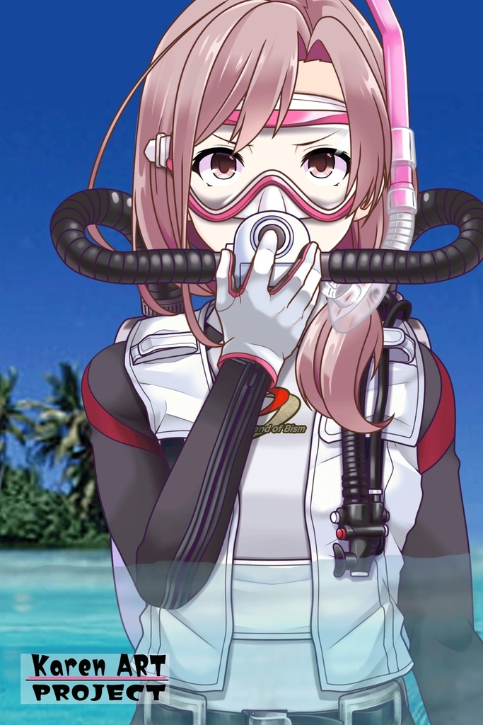 カレンちゃんとスキューバーダイビング(BISMウエットスーツ05)