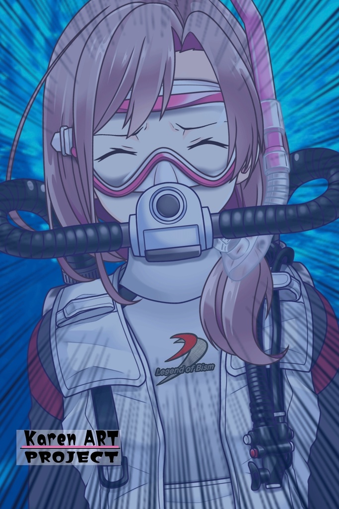 カレンちゃんとスキューバーダイビング(BISMウエットスーツ05)