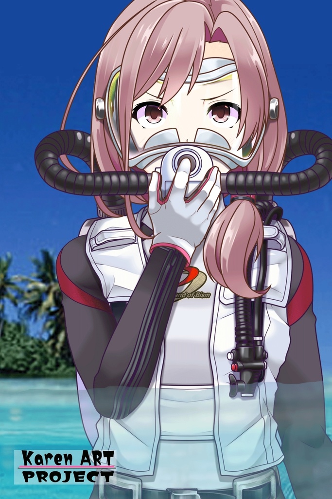 カレンちゃんとスキューバーダイビング(BISMウエットスーツ06)