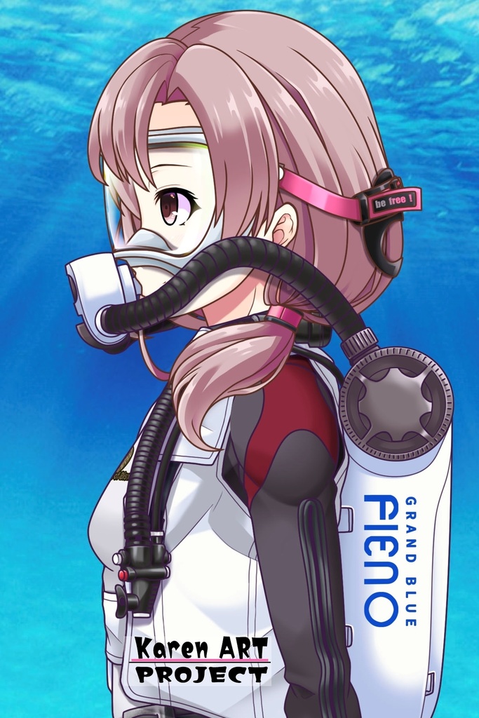 カレンちゃんとスキューバーダイビング(BISMウエットスーツ06)