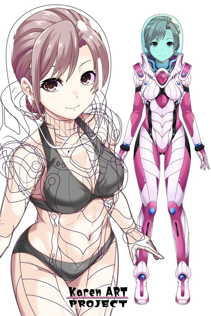 カレンちゃん&パワードスーツ Part4(強化服・見下ろしアングル編)