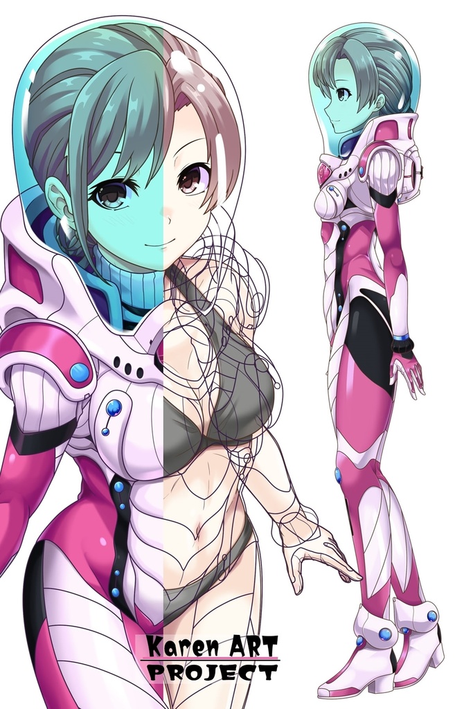 カレンちゃん&パワードスーツ Part4(強化服・見下ろしアングル編)