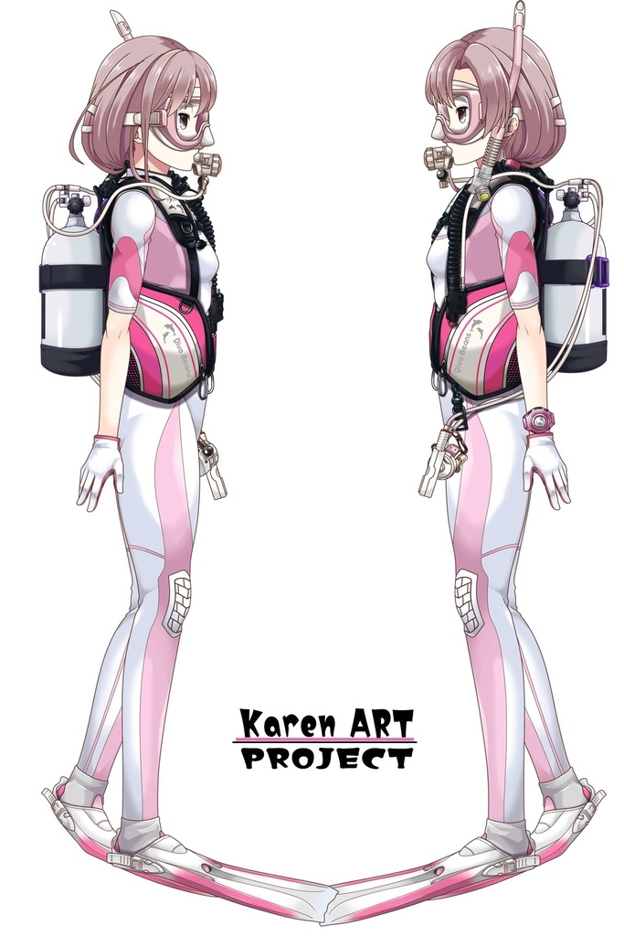 カレンちゃんとスキューバーダイビング(BISM器材編 Part1) Karen enjoying scuba diving -BISM Equipment Part1