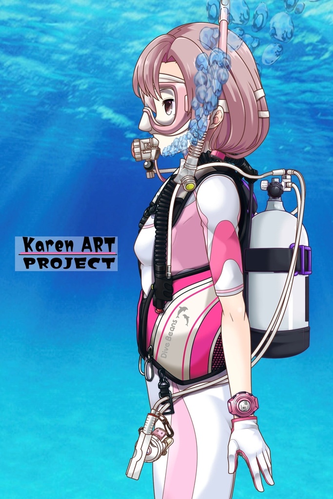 カレンちゃんとスキューバーダイビング(BISM器材編 Part1) Karen enjoying scuba diving -BISM Equipment Part1