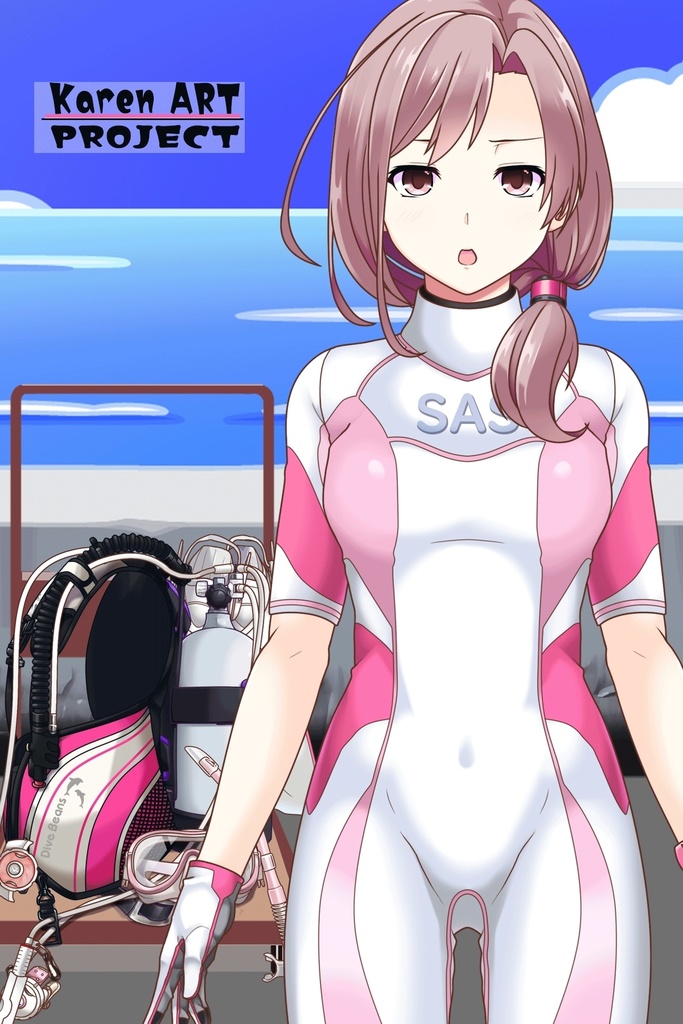 カレンちゃんとスキューバーダイビング(BISM器材編 Part1) Karen enjoying scuba diving -BISM Equipment Part1