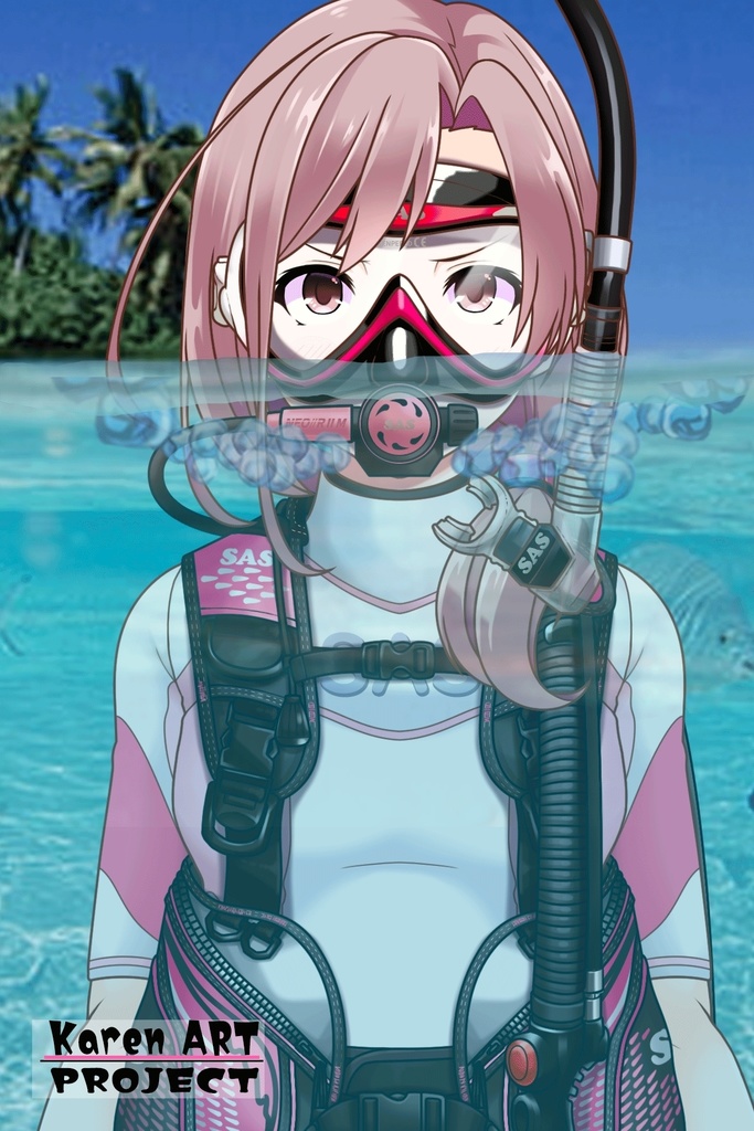 カレンちゃんとスキューバーダイビング(SAS器材編 Part1) Karen enjoying scuba diving -SAS Equipment Part1