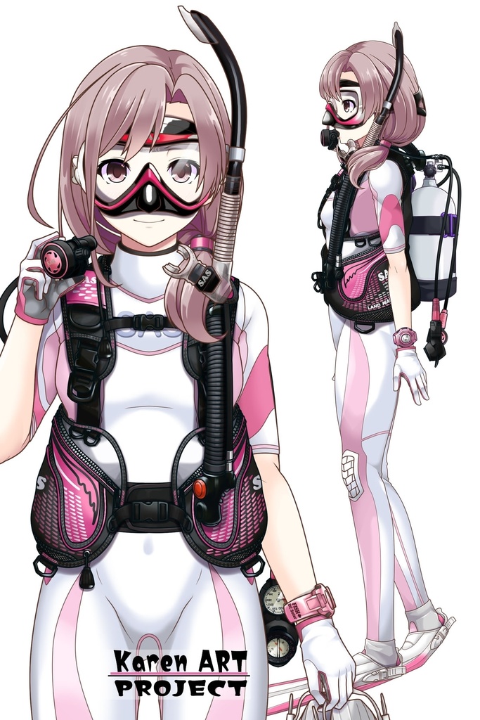 カレンちゃんとスキューバーダイビング(SAS器材編 Part1) Karen enjoying scuba diving -SAS Equipment Part1