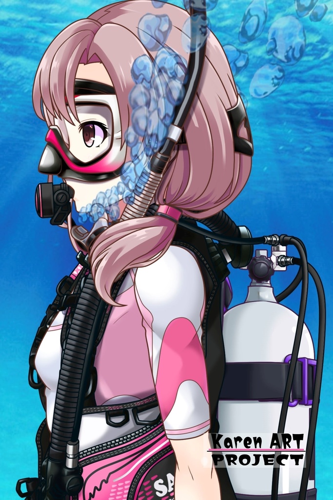 カレンちゃんとスキューバーダイビング(SAS器材編 Part1) Karen enjoying scuba diving -SAS Equipment Part1