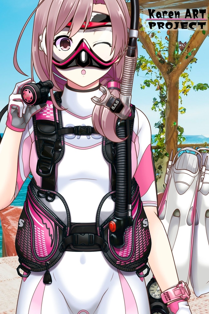 カレンちゃんとスキューバーダイビング(SAS器材編 Part1) Karen enjoying scuba diving -SAS Equipment Part1