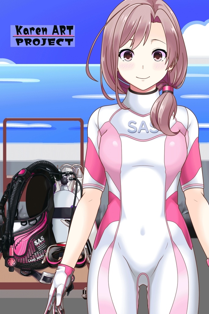 カレンちゃんとスキューバーダイビング(SAS器材編 Part1) Karen enjoying scuba diving -SAS Equipment Part1