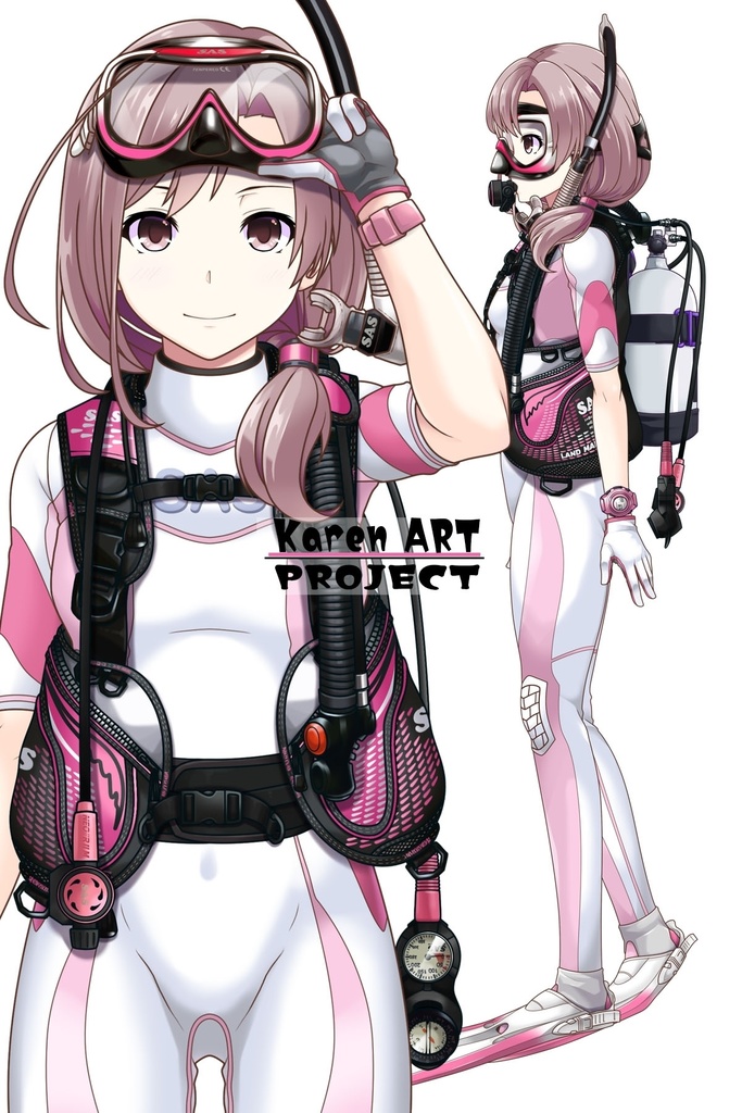 カレンちゃんとスキューバーダイビング(SAS器材編 Part1) Karen enjoying scuba diving -SAS Equipment Part1