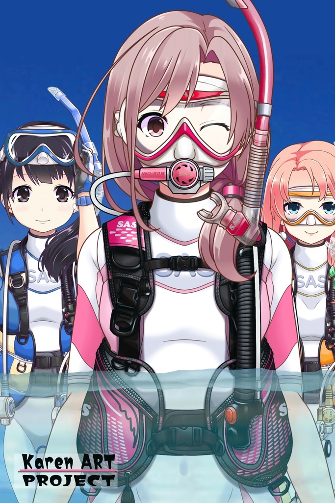 カレンちゃんとスキューバーダイビング(SAS器材編 Part2) Karen enjoying scuba diving -SAS Equipment Part2