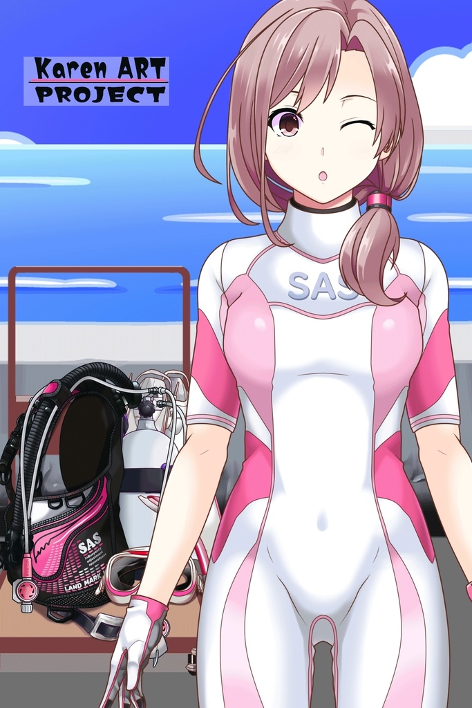 カレンちゃんとスキューバーダイビング(SAS器材編 Part2) Karen enjoying scuba diving -SAS Equipment Part2