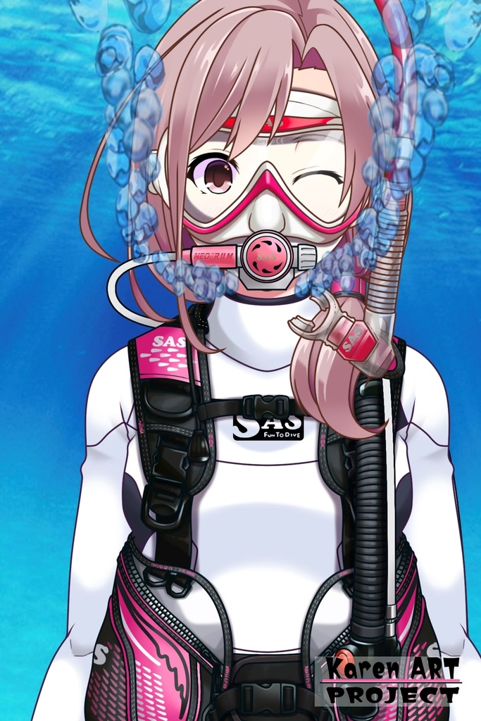 カレンちゃんとスキューバーダイビング(SAS器材編 Part3)Karen enjoying scuba diving -SAS Equipment Part3