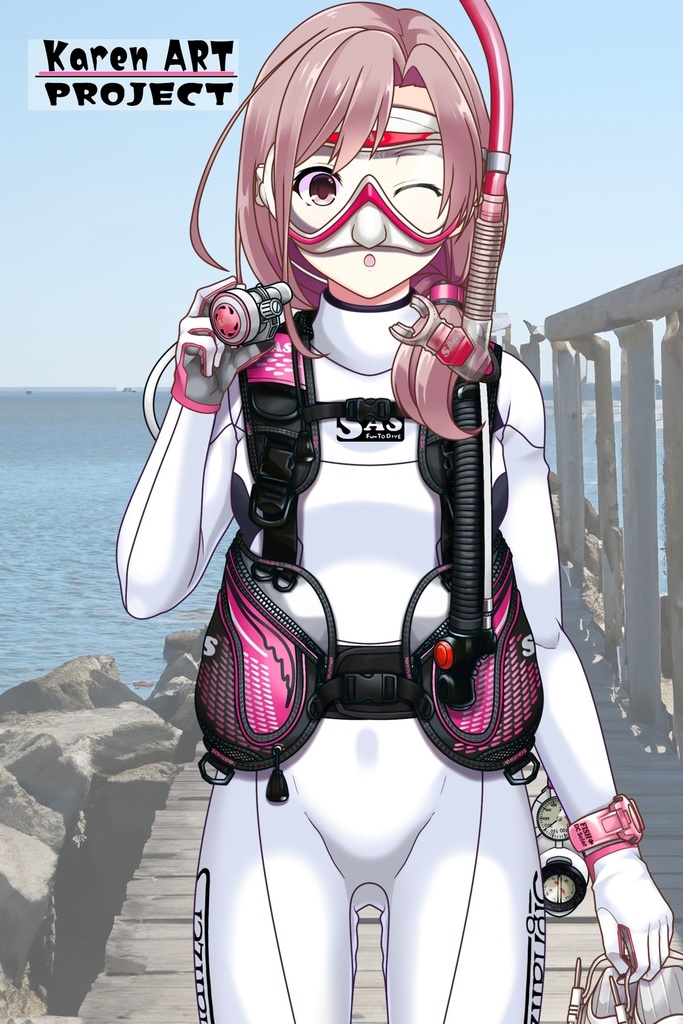 カレンちゃんとスキューバーダイビング(SAS器材編 Part3)Karen enjoying scuba diving -SAS Equipment Part3