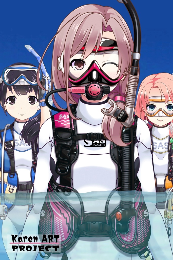 カレンちゃんとスキューバーダイビング(SAS器材編 Part4) Karen enjoying scuba diving -SAS Equipment Part4