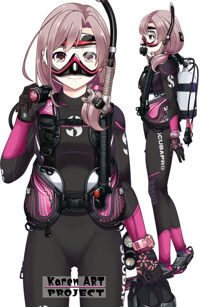 カレンちゃんとスキューバーダイビング(SAS器材編 Part5) Karen enjoying scuba diving -SAS Equipment Part5