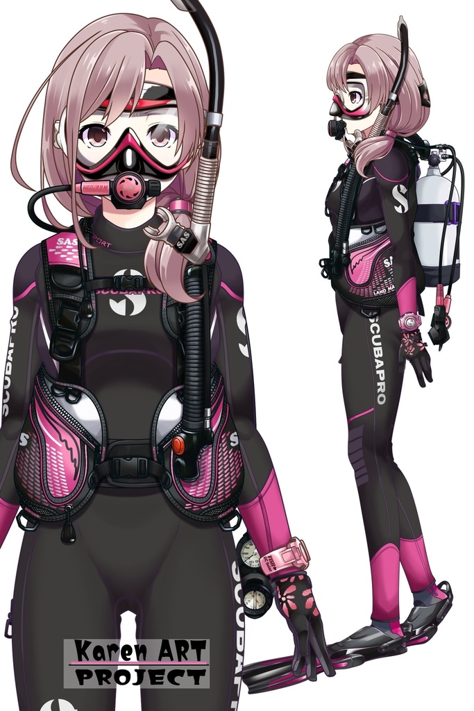 カレンちゃんとスキューバーダイビング(SAS器材編 Part5) Karen enjoying scuba diving -SAS Equipment Part5