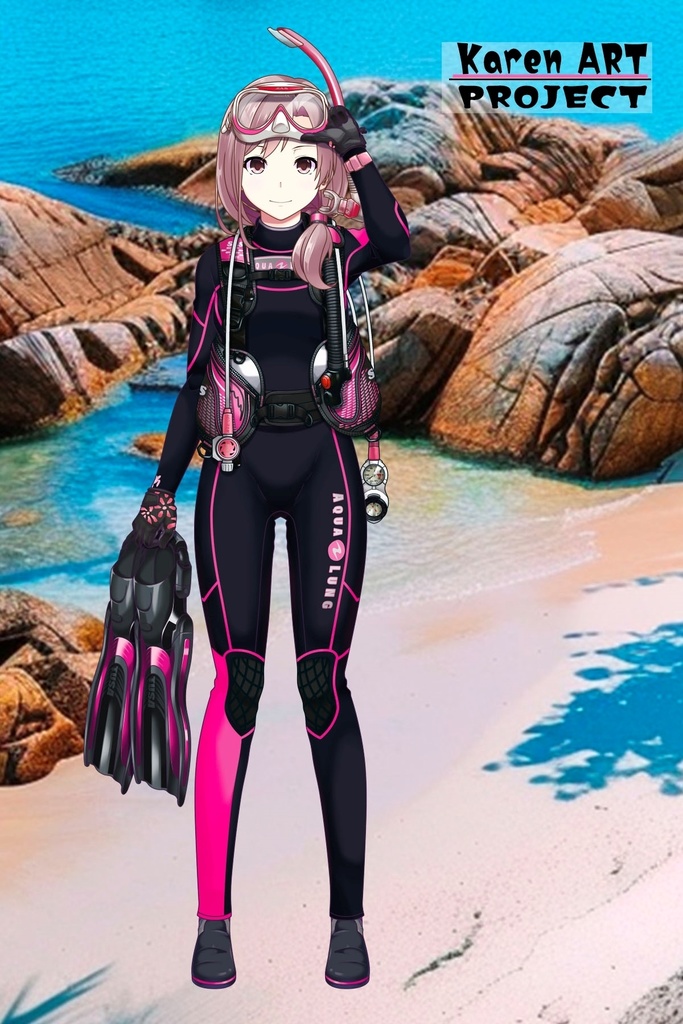 カレンちゃんとスキューバーダイビング(SAS器材編 Part7) Karen enjoying scuba diving -SAS Equipment Part7