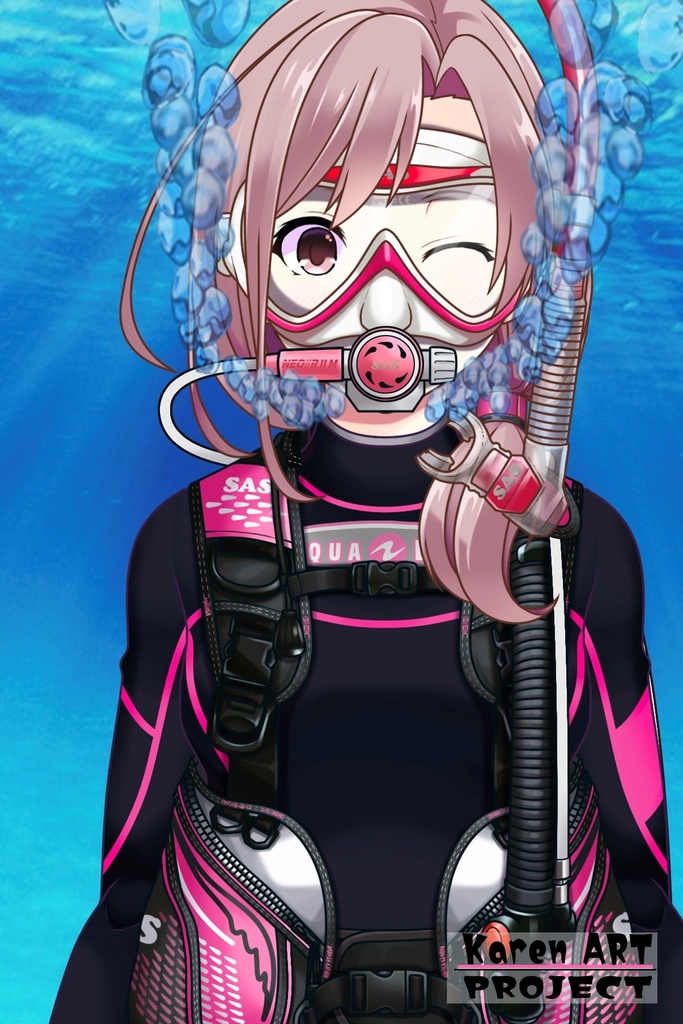 カレンちゃんとスキューバーダイビング(SAS器材編 Part7) Karen enjoying scuba diving -SAS Equipment Part7