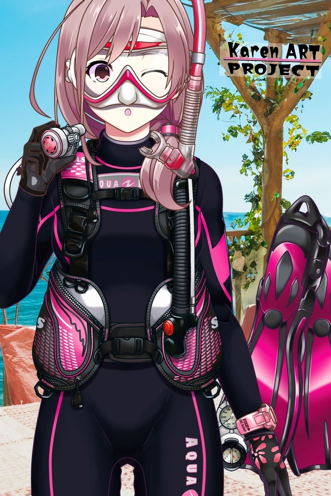 カレンちゃんとスキューバーダイビング(SAS器材編 Part7) Karen enjoying scuba diving -SAS Equipment Part7