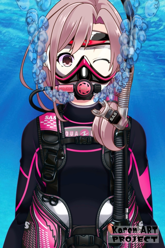 カレンちゃんとスキューバーダイビング(SAS器材編 Part8) Karen enjoying scuba diving -SAS Equipment Part8